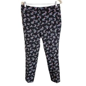 Adrianna Papell Women’s Pants Size 8 Printed Kate Fit Floral #1071 Cottagecore